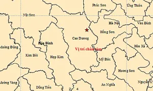 Động đất ở Phú Thọ, Hà Nội rung lắc nhẹ