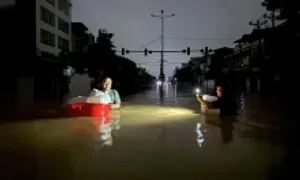 Đêm trắng chạy lũ lịch sử của người Thái Nguyên Đêm trắng chạy lũ lịch sử của người Thái Nguyên