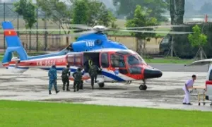 Trực thăng diễn tập cứu nạn ở biên giới Việt Nam – Campuchia